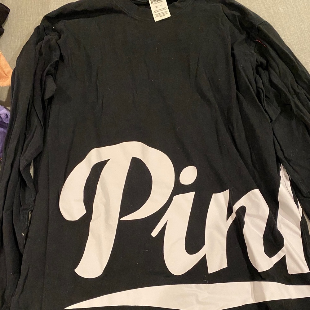 oversized PINK black log sleeve